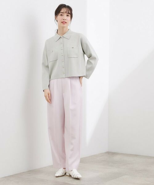 grove / グローブ カーディガン・ボレロ | コットンブレンド襟付きカーディガン | 詳細7