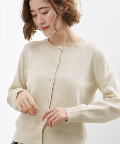 grove / グローブ カーディガン・ボレロ | ミニスパンコールクルーカーディガン | 詳細1