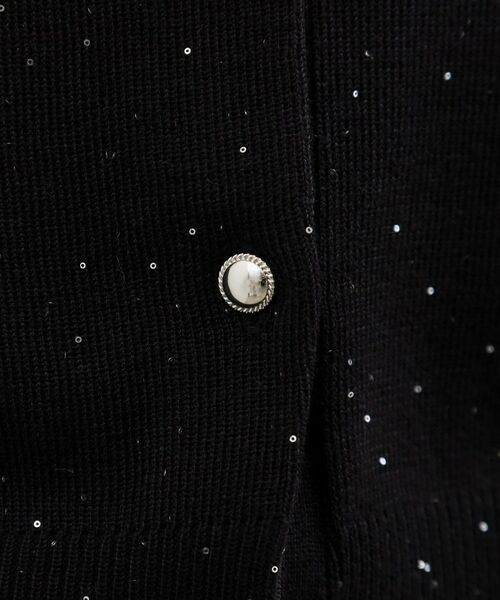 grove / グローブ カーディガン・ボレロ | ミニスパンコールクルーカーディガン | 詳細8