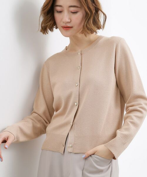 grove / グローブ カーディガン・ボレロ | ミニスパンコールクルーカーディガン | 詳細9