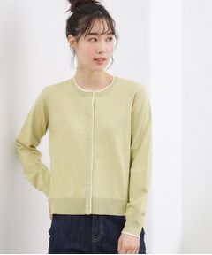 grove / グローブ カーディガン・ボレロ | レイヤード風配色カーディガン