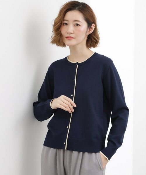 grove / グローブ カーディガン・ボレロ | レイヤード風配色カーディガン | 詳細10