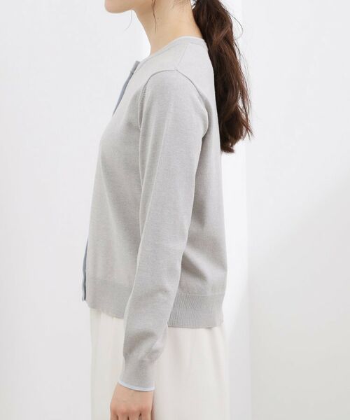 grove / グローブ カーディガン・ボレロ | レイヤード風配色カーディガン | 詳細14