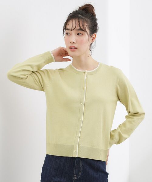 grove / グローブ カーディガン・ボレロ | レイヤード風配色カーディガン | 詳細6
