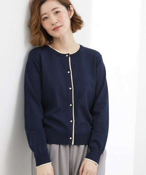 grove / グローブ カーディガン・ボレロ | レイヤード風配色カーディガン | 詳細9
