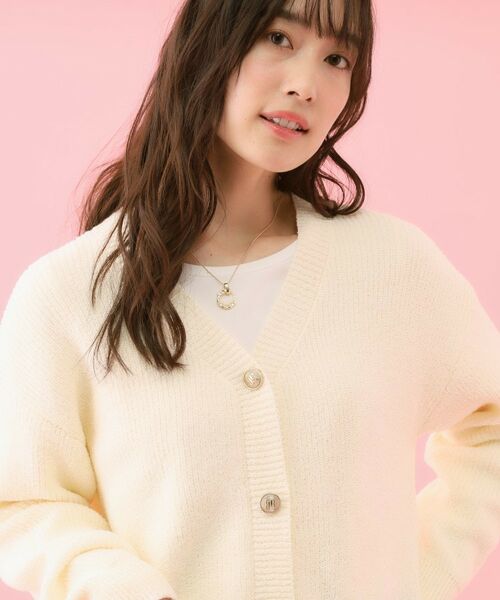 grove / グローブ カーディガン・ボレロ | 【コラボITEM】Philly Chocolate ブークレカーディガン | 詳細1