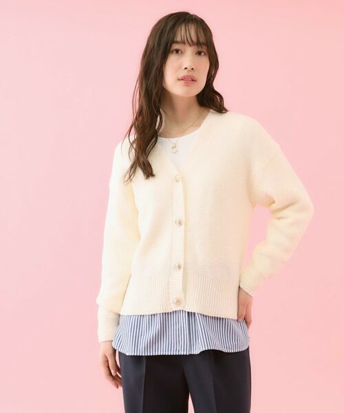 grove / グローブ カーディガン・ボレロ | 【コラボITEM】Philly Chocolate ブークレカーディガン | 詳細2