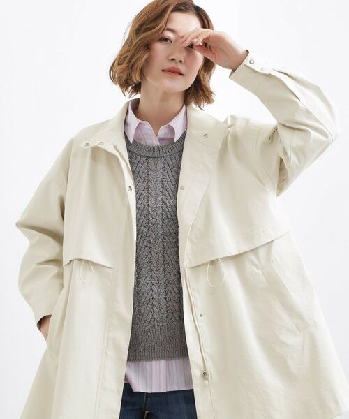 grove / グローブ その他アウター | 【撥水】スタンドネックテントラインコート | 詳細1