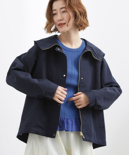 grove / グローブ レザーブルゾン・ジャケット | 【撥水】マウンテンパーカ（ネイビー(094)）