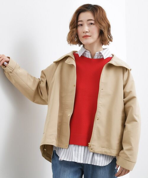 grove / グローブ レザーブルゾン・ジャケット | 【撥水】マウンテンパーカ（ベージュ(852)）