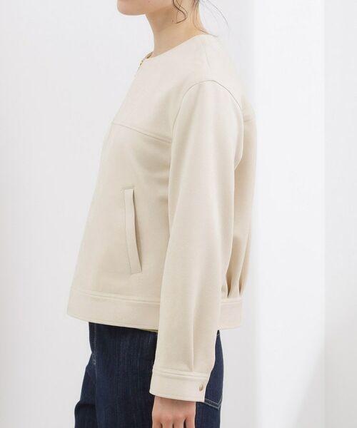 grove / グローブ ノーカラージャケット | スエードライク ノーカラーブルゾン | 詳細14