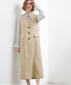 grove / グローブ ロング・マキシ丈ワンピース | トレンチライクジャンドレ