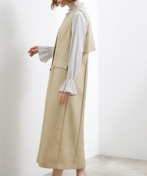 grove / グローブ ロング・マキシ丈ワンピース | トレンチライクジャンドレ | 詳細10