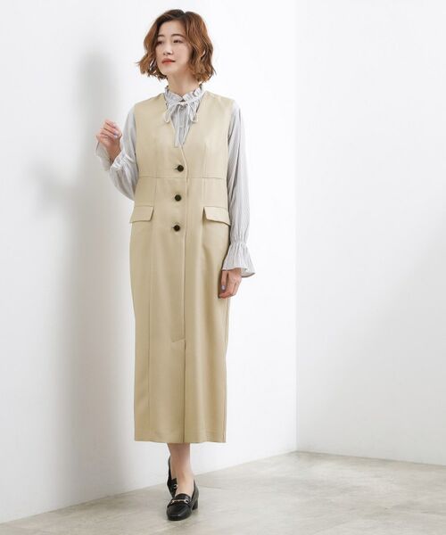 grove / グローブ ロング・マキシ丈ワンピース | トレンチライクジャンドレ | 詳細3