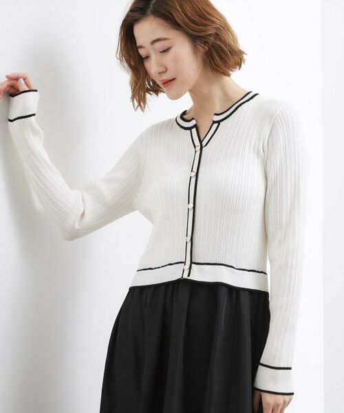 grove / グローブ ロング・マキシ丈ワンピース | マルチボーダーアソートドッキングワンピース | 詳細1