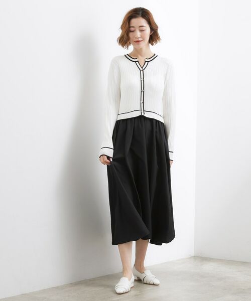 grove / グローブ ロング・マキシ丈ワンピース | マルチボーダーアソートドッキングワンピース | 詳細2