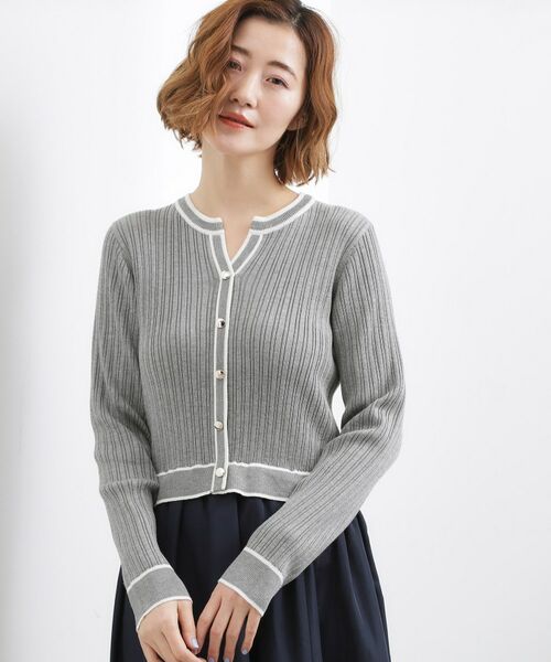 grove / グローブ ロング・マキシ丈ワンピース | マルチボーダーアソートドッキングワンピース | 詳細5