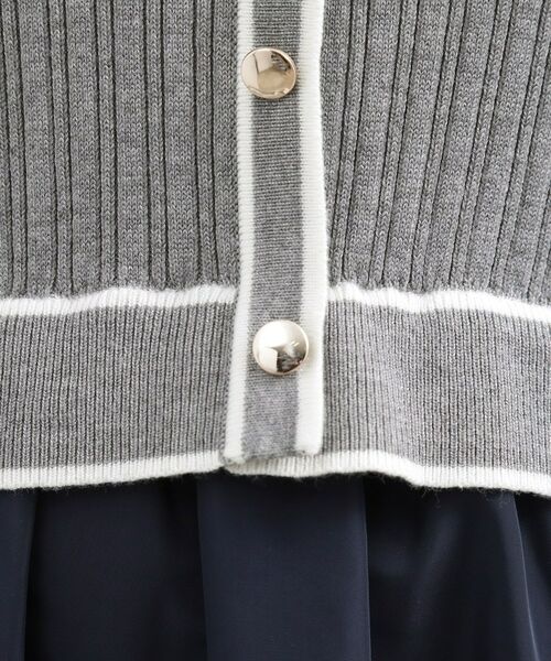 grove / グローブ ロング・マキシ丈ワンピース | マルチボーダーアソートドッキングワンピース | 詳細8