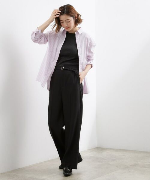 grove / グローブ パンツ | ベルトワイドパンツ | 詳細3