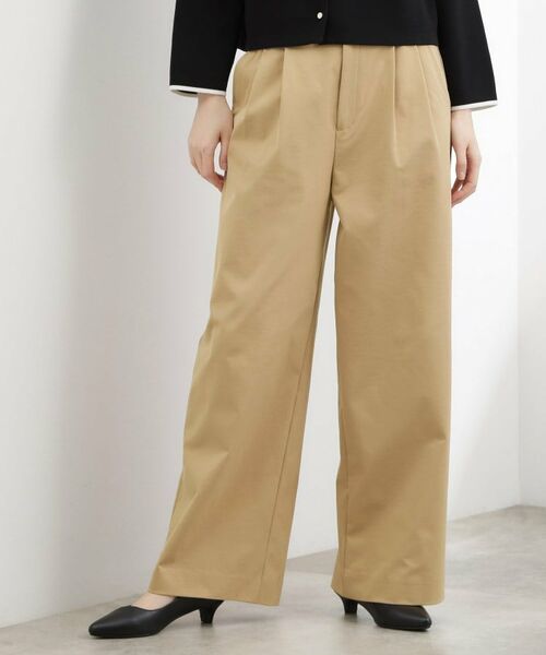 grove / グローブ パンツ | ツータック ワイドチノパンツ（ベージュ(052)）