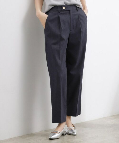 grove / グローブ パンツ | ハイパーストレッチ センタープレステーパードパンツ（ブルー(093)）