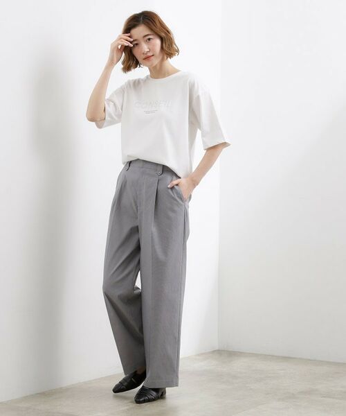 grove / グローブ パンツ | ハイパーストレッチ センタープレスワイドパンツ | 詳細14