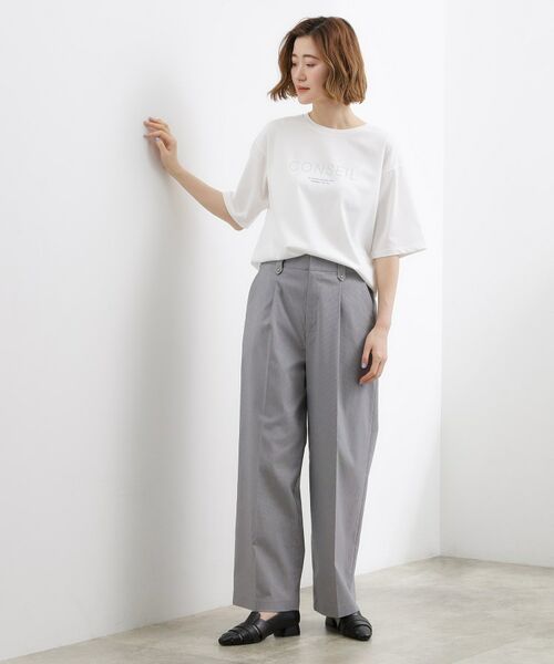 grove / グローブ パンツ | ハイパーストレッチ センタープレスワイドパンツ | 詳細15