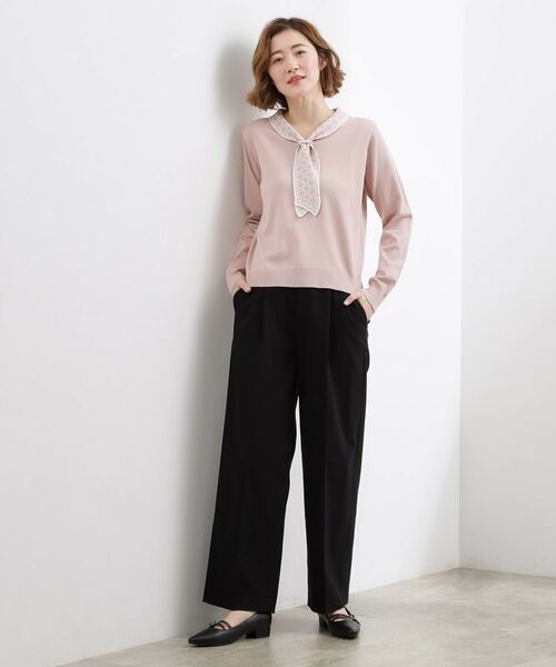 grove / グローブ パンツ | ハイパーストレッチ センタープレスワイドパンツ | 詳細2