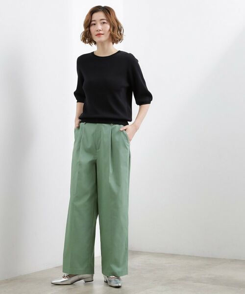 grove / グローブ パンツ | ハイパーストレッチ センタープレスワイドパンツ | 詳細6