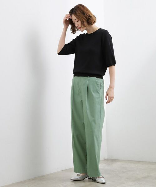 grove / グローブ パンツ | ハイパーストレッチ センタープレスワイドパンツ | 詳細7