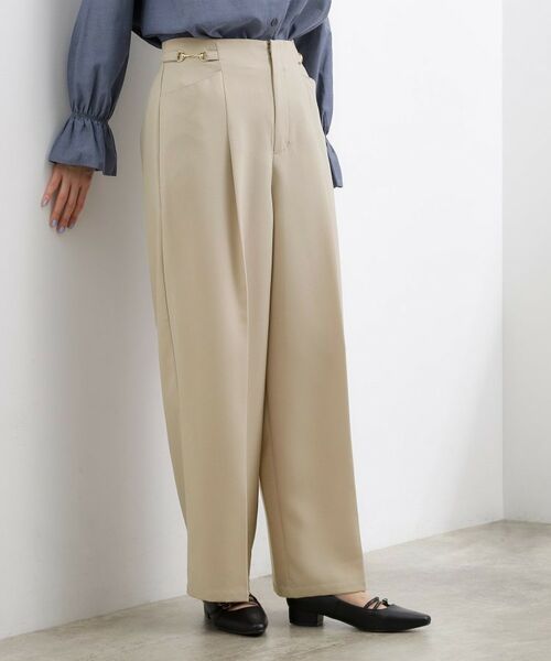 grove / グローブ パンツ | サイドビットワイドパンツ（グレージュ(050)）