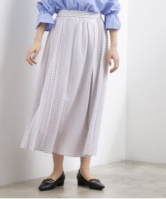 grove / グローブ ロング・マキシ丈スカート | ストライププリーツスカート