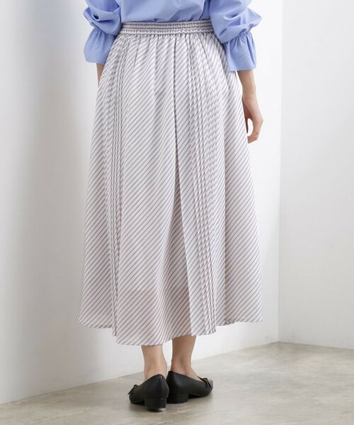 grove / グローブ ロング・マキシ丈スカート | ストライププリーツスカート | 詳細11