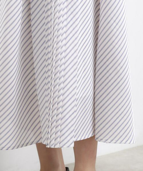 grove / グローブ ロング・マキシ丈スカート | ストライププリーツスカート | 詳細14