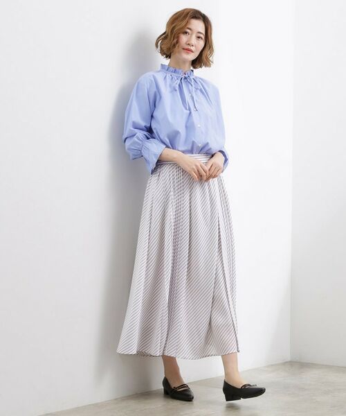 grove / グローブ ロング・マキシ丈スカート | ストライププリーツスカート | 詳細2
