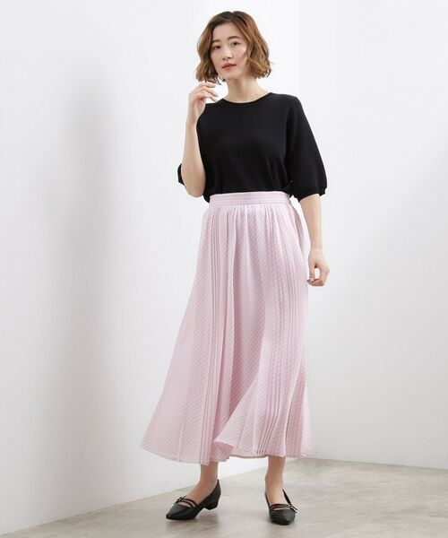 grove / グローブ ロング・マキシ丈スカート | ストライププリーツスカート | 詳細6
