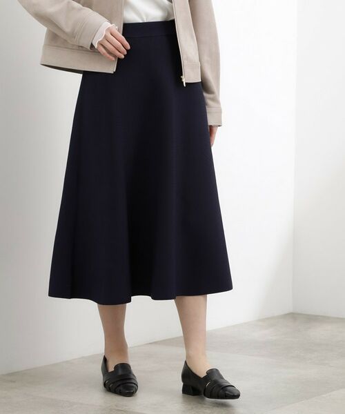 grove / グローブ スカート | 【SETUP対応】ニットフレアスカート(ネイビー(094))