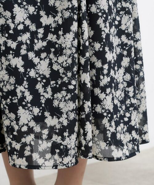 grove / グローブ ロング・マキシ丈スカート | フラワープリント楊柳マーメイドスカート | 詳細10