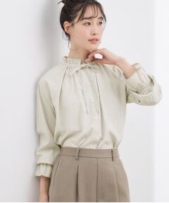 grove / グローブ シャツ・ブラウス | フリルカラーリボンブラウス