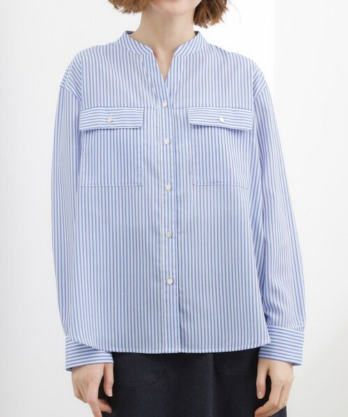 grove / グローブ シャツ・ブラウス | スキッパーフロントポケットブラウス | 詳細13