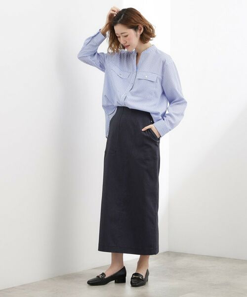 grove / グローブ シャツ・ブラウス | スキッパーフロントポケットブラウス | 詳細7
