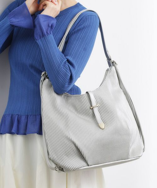 grove / グローブ ショルダーバッグ | プリーツベルト3WAYショルダー（シルバー(006)）
