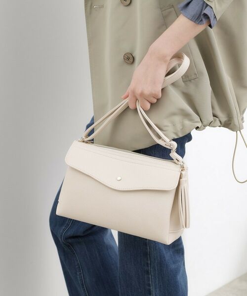 grove / グローブ ショルダーバッグ | フラップタッセルショルダー（アイボリー(004)）