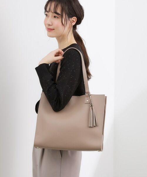 grove / グローブ トートバッグ | 【人間工学】ダブルタッセル中仕切りトート | 詳細3