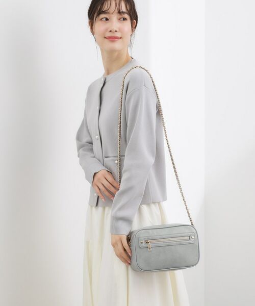 grove / グローブ ショルダーバッグ | スクエアZipポケチェーンショルダー | 詳細3