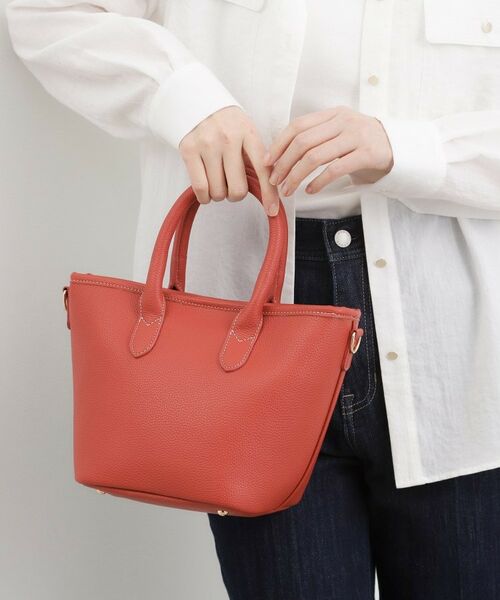 grove / グローブ トートバッグ | パイピング2WAYトート（レッド(062)）