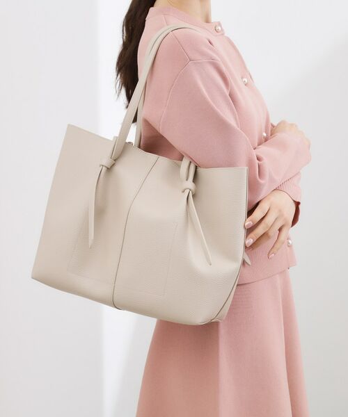 grove / グローブ トートバッグ | ノットハンドルA4トート（ライトベージュ(051)）