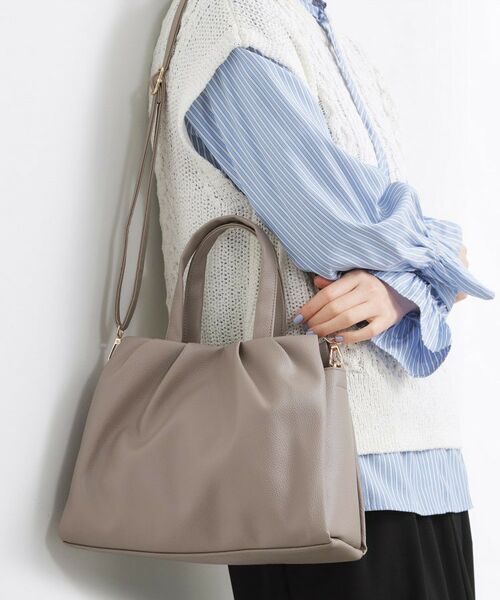 grove / グローブ トートバッグ | スクエアタック2WAYトート（トープ(054)）