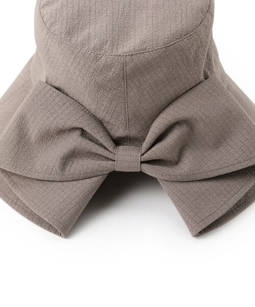 grove / グローブ ハット | ワイドブリムリボンハット【UVカット・接触冷感・ウォッシャブル】 | 詳細5