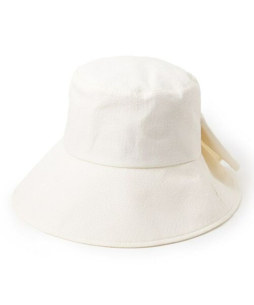 grove / グローブ ハット | ワイドブリムリボンハット【UVカット・接触冷感・ウォッシャブル】（アイボリー(004)）